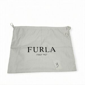 Furla White Satin Drawstring Dust Bag